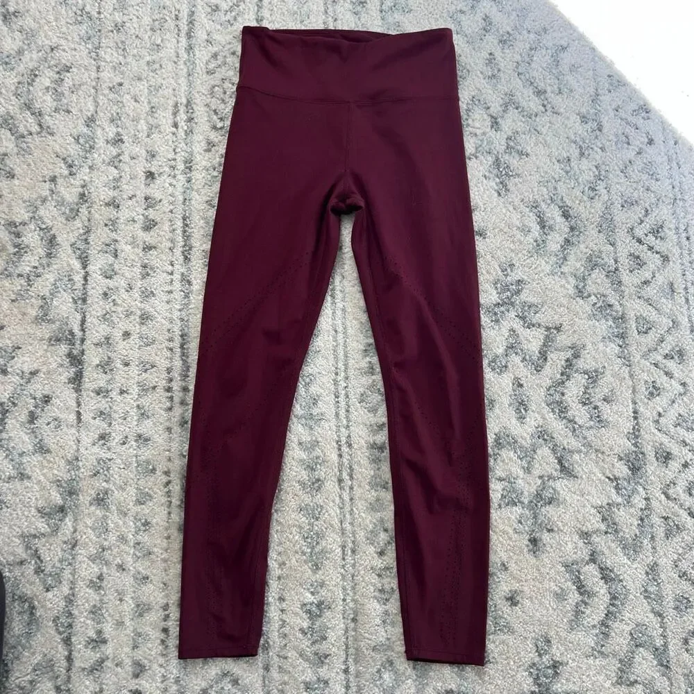 JoyLab Maroon Leggings with Cutouts